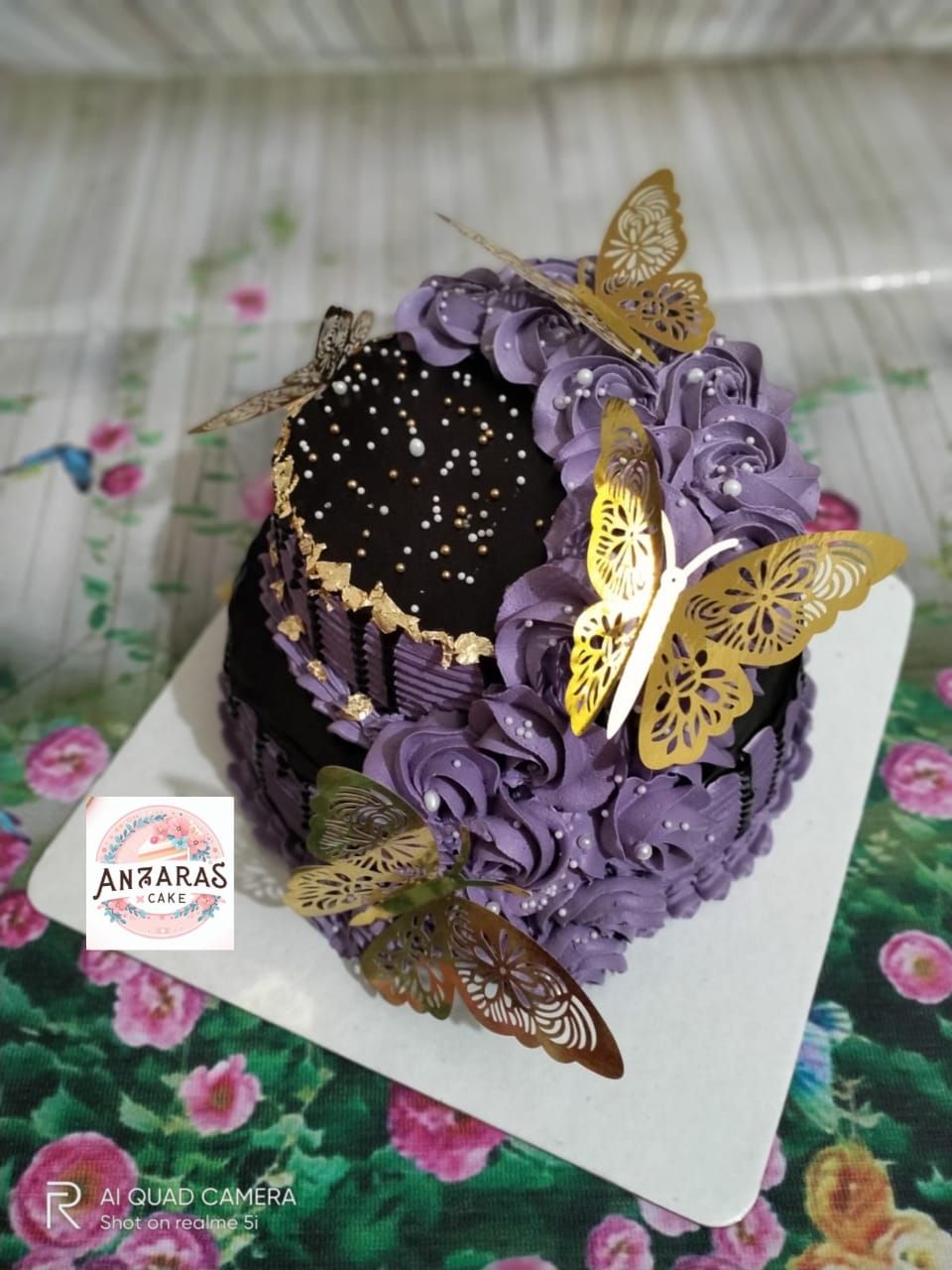 Purple Butterfly Fantasy Cake
