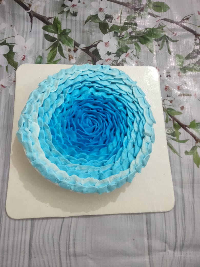 Blue Rose Cake