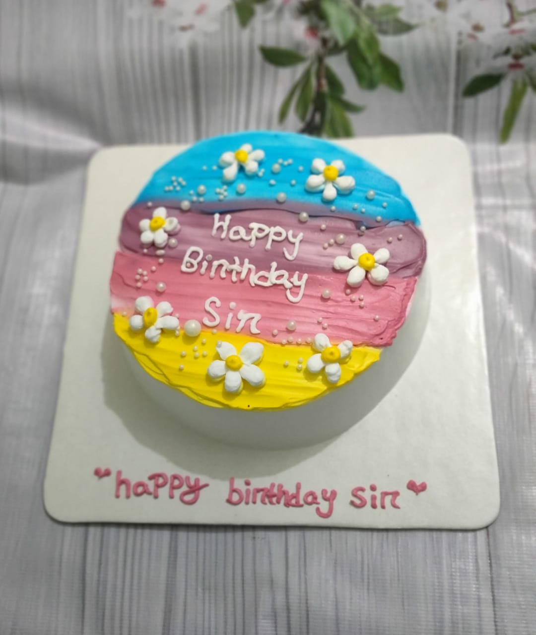 Rainbow Sunshine Cake